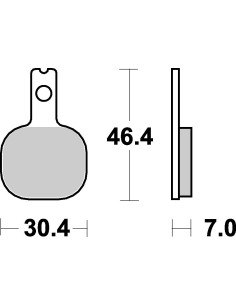 Plaquettes de frein moto SBS Ceramic 655 HF