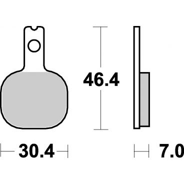 Plaquettes de frein moto SBS Ceramic 655 HF