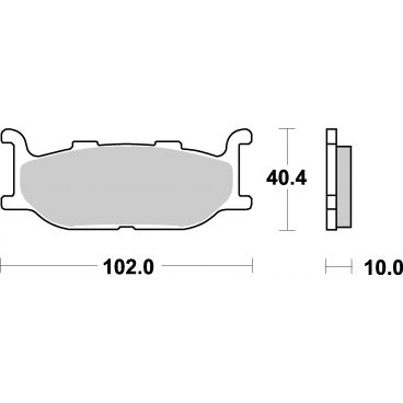 Plaquettes de frein moto SBS Ceramic 663 HF