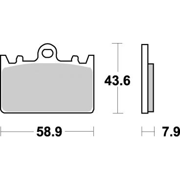 Plaquettes de frein moto SBS Ceramic 666 HF