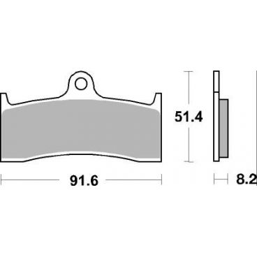 Plaquettes de frein moto SBS Ceramic 676 HF