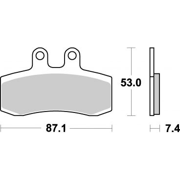 Plaquettes de frein moto SBS Ceramic 681 HF