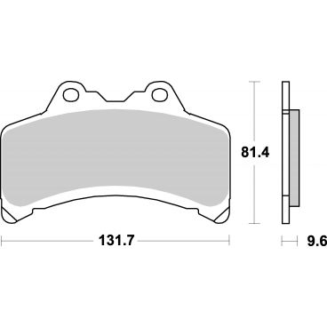 Plaquettes de frein moto SBS Ceramic 682 HF