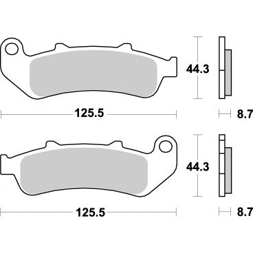 Plaquettes de frein moto SBS Ceramic 685 HF