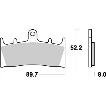 Plaquettes de frein moto SBS Ceramic 686 HF