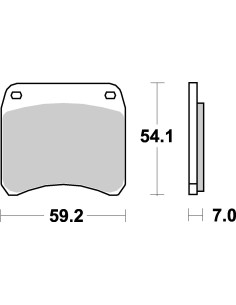 Plaquettes de frein moto SBS Ceramic 698 HF