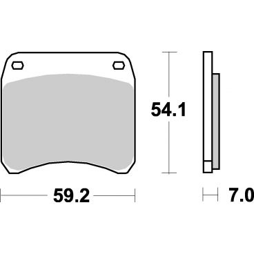 Plaquettes de frein moto SBS Ceramic 698 HF