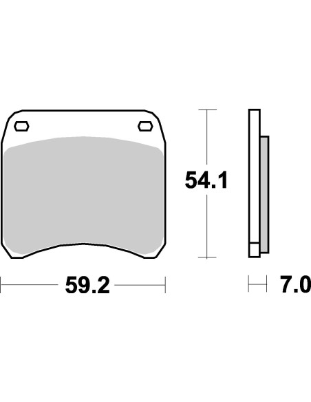 Plaquettes de frein moto SBS Ceramic 698 HF