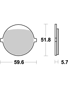 Plaquettes de frein moto SBS Ceramic 699 HF