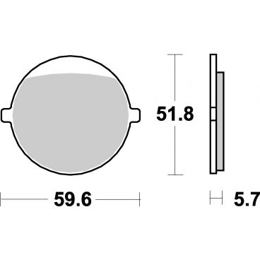 Plaquettes de frein moto SBS Ceramic 699 HF