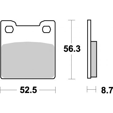 Plaquettes de frein moto SBS Ceramic 701 HF