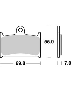 Plaquettes de frein moto SBS Ceramic 714 HF
