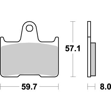 Plaquettes de frein moto SBS Ceramic 715 HF