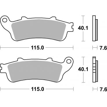 Plaquettes de frein moto SBS Ceramic 721 HF