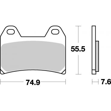 Plaquettes de frein moto SBS Ceramic 727 HF