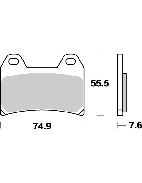 Plaquettes de frein moto SBS Ceramic 727 HF