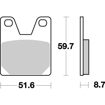 Plaquettes de frein moto SBS Ceramic 733 HF