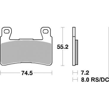 Plaquettes de frein moto SBS Ceramic 734 HF