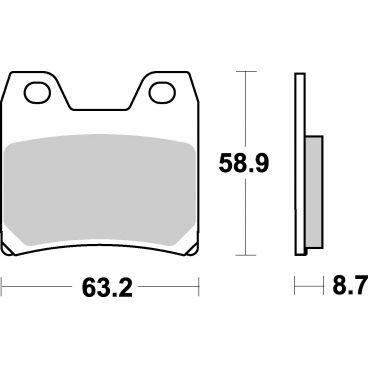 Plaquettes de frein moto SBS Ceramic 770 HF