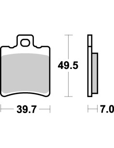 Plaquettes de frein moto SBS Ceramic 771 HF