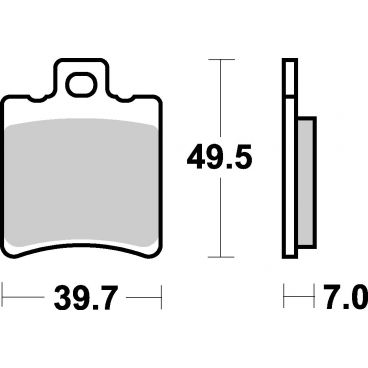 Plaquettes de frein moto SBS Ceramic 771 HF