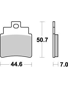 Plaquettes de frein moto SBS Ceramic 775 HF