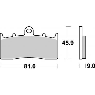 Plaquettes de frein moto SBS Ceramic 778 HF