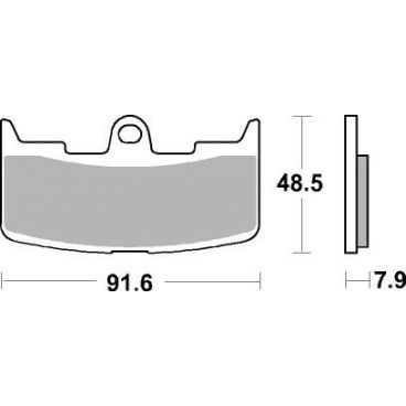 Plaquettes de frein moto SBS Ceramic 795 HF