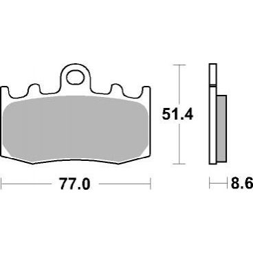 Plaquettes de frein moto SBS Ceramic 796 HF