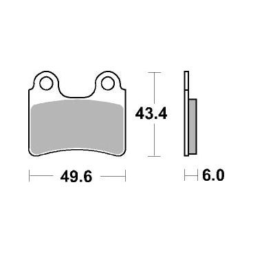 Plaquettes de frein moto SBS Ceramic 802 HF