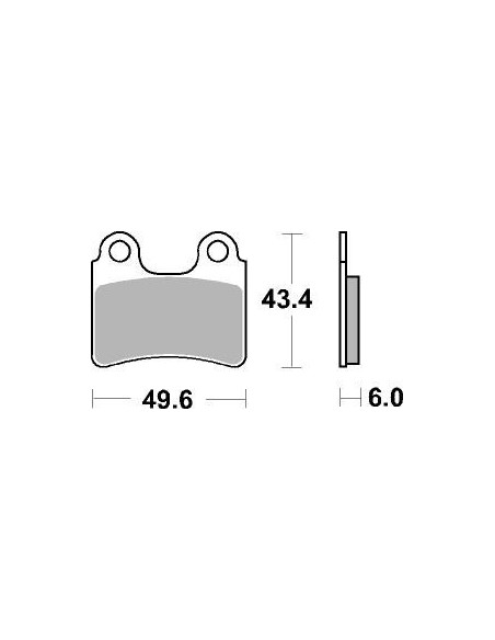 Plaquettes de frein moto SBS Ceramic 802 HF