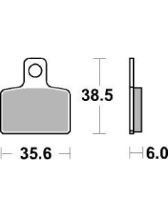 Plaquettes de frein moto SBS Ceramic 803 HF