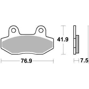 Plaquettes de frein moto SBS Ceramic 814 HF