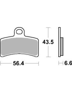 Plaquettes de frein moto SBS Ceramic 815 HF