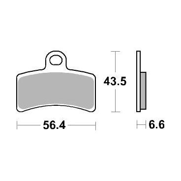 Plaquettes de frein moto SBS Ceramic 815 HF