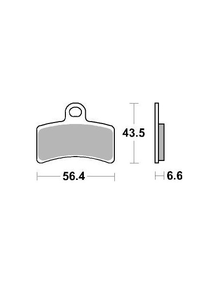 Plaquettes de frein moto SBS Ceramic 815 HF