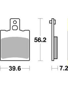 Plaquettes de frein moto SBS Ceramic 824 HF