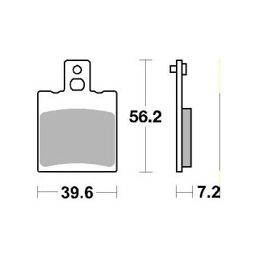 Plaquettes de frein moto SBS Ceramic 824 HF