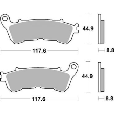 Plaquettes de frein moto SBS Ceramic 828 HF