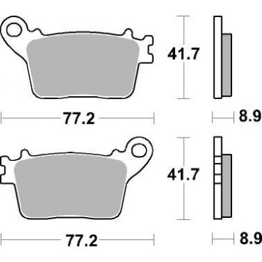 Plaquettes de frein moto SBS Ceramic 834 HF