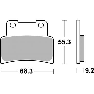 Plaquettes de frein moto SBS Ceramic 844 HF