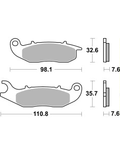 Plaquettes de frein moto SBS Ceramic 859 HF