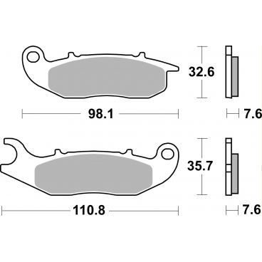 Plaquettes de frein moto SBS Ceramic 859 HF