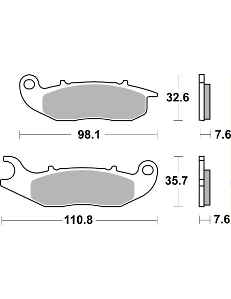 Plaquettes de frein moto SBS Ceramic 859 HF