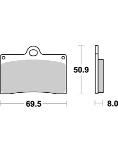 Plaquettes de frein moto SBS Sinter 566HS