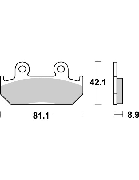 Plaquettes de frein moto SBS Sinter 593HS