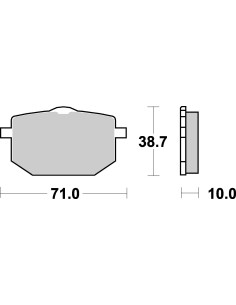 Plaquettes de frein moto SBS Sinter 596HS