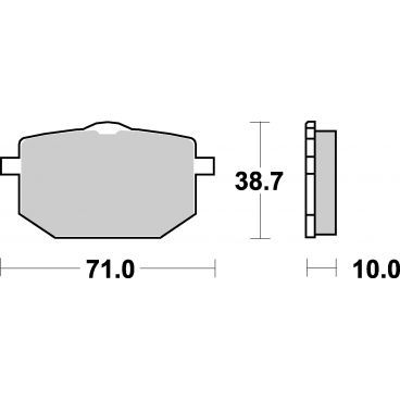 Plaquettes de frein moto SBS Sinter 596HS