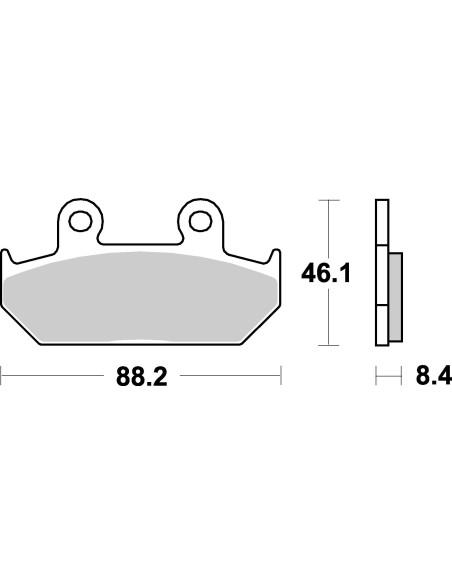 Plaquettes de frein moto SBS Sinter 600HS