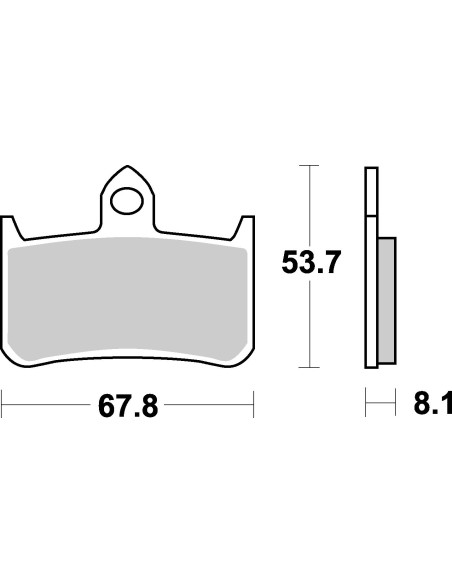 Plaquettes de frein moto SBS Sinter 622HS